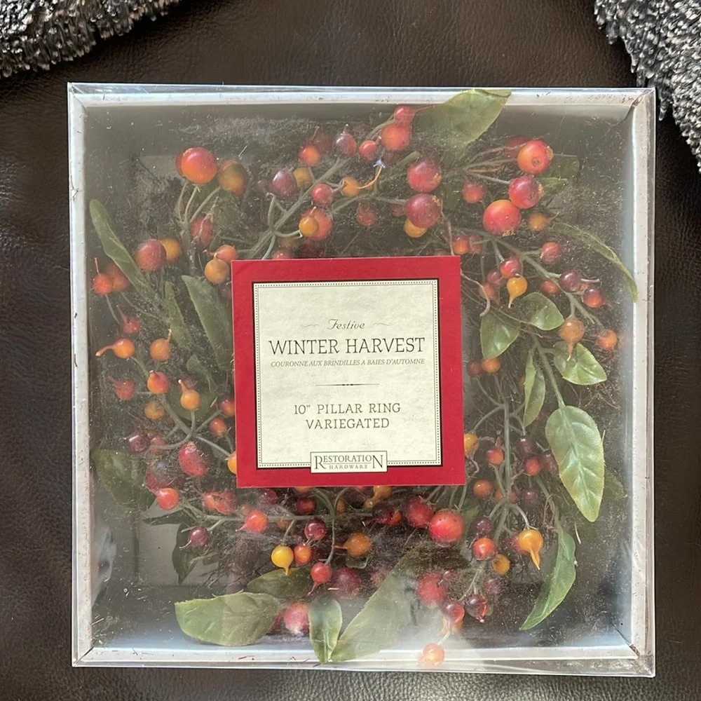 COPY - Restoration Hardware Winter Harvest 10” Pillar Ring.